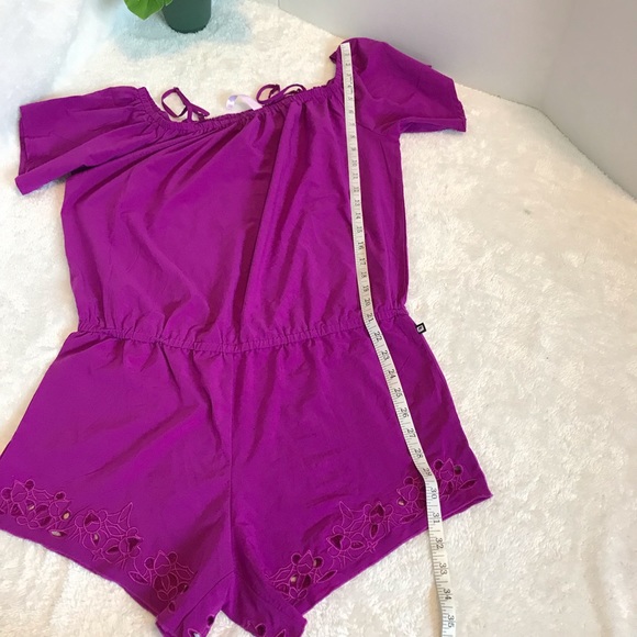 Fabletics purple romper with crochet details size Medium - Picture 15 of 15